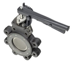 Belimo F6200-150SHP+HND08 Butterfly Valve | 8" | 2 Way | 2064Cv | w/ Manual Handle  | Blackhawk Supply