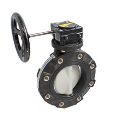 Hayward BYV44100A0EGI00 10" Butterfly Valve w/GFPP Body-Lugged; PP Disc; EPDM liner & seals; gear operator  | Blackhawk Supply