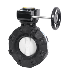 Hayward BYV44100A0NG000 10" Butterfly Valve w/GFPP Body; PP Disc; NITRILE liner & seals; gear operator  | Blackhawk Supply
