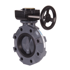 Hayward BYV11025A0EGI00 2-1/2" Butterfly Valve w/PVC Body-Lugged; PVC Disc; EPDM liner & seals; gear operator  | Blackhawk Supply