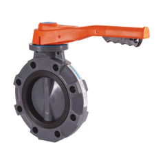 Hayward BYV11025A0NLI00 2-1/2" Butterfly Valve w/PVC Body-Lugged; PVC Disc; NITRILE liner & seals; lever operator  | Blackhawk Supply