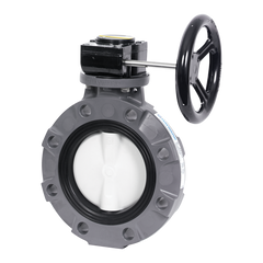 Hayward BYV14060A0EG000 6" Butterfly Valve w/PVC Body; PP Disc; EPDM liner & seals; gear operator  | Blackhawk Supply