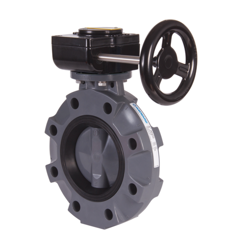 Hayward BYV11120A0NG000 12" Butterfly Valve w/PVC Body; PVC Disc; NITRILE liner & seals; gear operator  | Blackhawk Supply