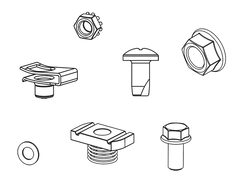 Saginaw SCE-113347 Bolt Pack, Dead Front Three Hinge  | Blackhawk Supply