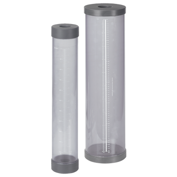 Hayward CCS1101000TS CCS Series 3/4" Sealed Calibration Column, 1000mL, 32 GPH, PVC, Threaded connections  | Blackhawk Supply