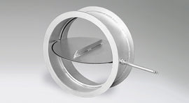 Ruskin CDR82 Round Industrial Medium Duty Control Damper - 6000 fpm, 10.0" SP  | Blackhawk Supply