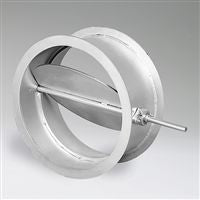 Ruskin CDR92 Round Industrial Heavy Duty Control Damper - 6000 fpm, 17.0" SP  | Blackhawk Supply
