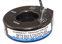 CR5RL-101 | AC Current Transformer | Commerical Grade | Donut Style | 2' Fly Leads 16AWG | 0 - 100 AAC Input Range | 0 - 5AAC Output Range | 1.56