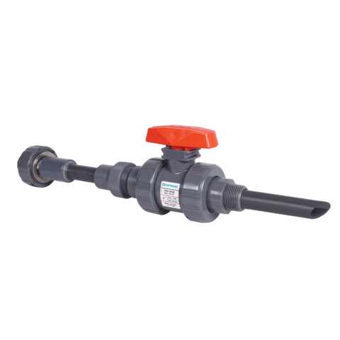 Hayward CS22050T06BV1 CS Series 1/2" Corporation Stop, PVC, TU Socket, FPM, CPVC Quill  | Blackhawk Supply