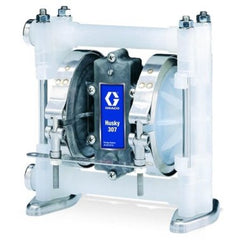 Graco D32211 Husky 307 PP 3/8" (9.52 mm) NPT Standard Pump, PP Center Section, AC Seats, PTFE Balls & PTFE Diaphragm  | Blackhawk Supply