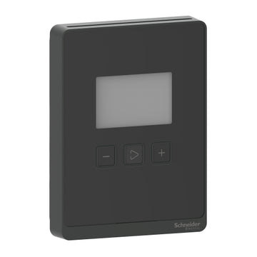 Schneider Electric SLPBLCVX SpaceLogic SLP Series Sensor, Room, CO2, VOC, Temperature, LCD, BACnet MSTP/Modbus Outputs with Optimum Black Housing  | Blackhawk Supply