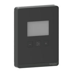 Schneider Electric SLPBLXX SpaceLogic SLP Series Sensor, Room, Temperature, Segmented LCD, BACnet MSTP/Modbus Outputs with Optimum Black Housing  | Blackhawk Supply