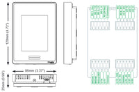 SE8650U0B00 | Roof Top Unit, Heat Pump & Indoor Air Quality Ctrl: BACnet MS/TP, RH sensor & control, Silver Case/Fascia | Schneider Electric