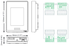 Schneider Electric SE8650U0B00 Roof Top Unit, Heat Pump & Indoor Air Quality Ctrl: BACnet MS/TP, RH sensor & control, Silver Case/Fascia  | Blackhawk Supply