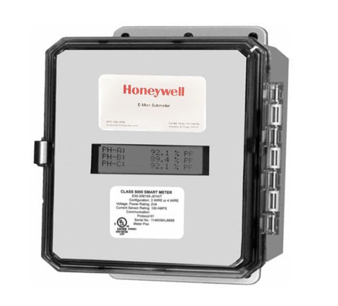 Honeywell E50-208200-R06-SPSCS-NS Class 5000 Meter, 120/208-240V, 200A, NEMA 4X Enclosure, Modbus RTU, Modbus TCP/IP Protocol, Single Phase or Two Phase (Two Element), No 2V Output Current Sensors Included  | Blackhawk Supply