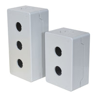 ECP1-C22H3 | ECP1-C22H3 - Compact Control Station, IEC 22mm, Three Hole Assembly, Gray Cover | C3 Controls