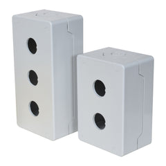 C3 Controls ECP1-C22H3 ECP1-C22H3 - Compact Control Station, IEC 22mm, Three Hole Assembly, Gray Cover  | Blackhawk Supply