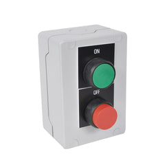 C3 Controls ECW22V-H1P1-01G ECW22V-H1P1-01G - Compact Control Station, IEC 22mm, 1 Hole Assembly, Grey Cover, Momentary, W22 PB, Flush Cap Green, 1 NO Contact  | Blackhawk Supply