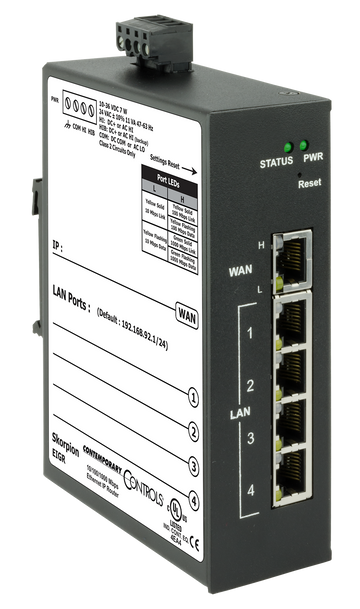 Contemporary Controls EIGR-V Skorpion GigE IP Router with VPN 0 to 60 °C  | Blackhawk Supply