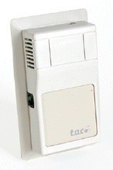 Schneider Electric ETR102 Room Temp Sensor: 1.8K Ohm Thermistor for Vista Compatibility, Override, SE Logo  | Blackhawk Supply