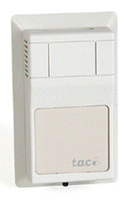 ETR201-TI | Room Temp Sensor: 10K Ohm Type 2 Thermistor for I/NET Compatibility, Setpoint, Thermometer Indicator, SE Logo | Schneider Electric