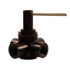 EVSCO 345X-PP-BEL 3/8" Polypropylene Extended Stem 5 Way Valve  | Blackhawk Supply