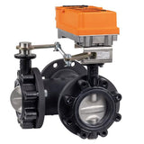 Belimo F7100L+JRBUP-MFT-T Butterfly Valve , 4", 2-way, ANSI Class 125, Cv 798 Actuator AC 24...240 V / DC 24...125 V, BACnet MS/TP, Modbus RTU, MP-Bus, 35 s (20...120 s), 2x SPDT, IP66/67, F07 (F05 only with accessory)  | Blackhawk Supply