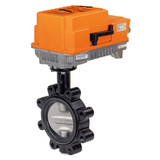 Belimo F6100L+PKRXUP-MFT-T Butterfly Valve , 4", 2-way, ANSI Class 125, Cv 798 Actuator, Electronic fail-safe, AC 24...240 V / DC 24...125 V, 2...10 V, 2x SPDT, Terminals, BACnet MS/TPModbus RTUMP-Bus, MFT/programmable  | Blackhawk Supply