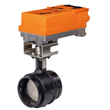 Belimo F6150VIC+JRXUP-3-T Butterfly Valve (BFV), 6", 2-way, ANSI Class Grooved AWWA, Cv 1800 Actuator, AC 24...240 V / DC 24...125 V, On/Off, Floating point, 35 s, 2x SPDT, IP66/67  | Blackhawk Supply