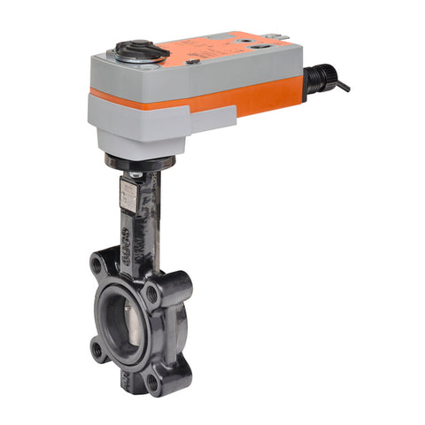 Belimo F650HD+AFRX24-MFT-S Butterfly Valve | 2" | 2 Way | 115 Cv | w/ Spring Return | 24V | MFT | SW  | Blackhawk Supply