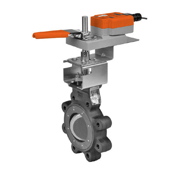 Belimo F6100-300SHP+GMB24-MFT-X1 Butterfly Valve (BFV), 4", 2-way, ANSI Class300 | Valve Actuator, Non fail-safe, AC/DC 24V, 2-10V  | Blackhawk Supply