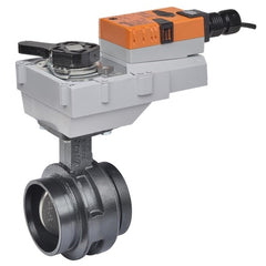 Belimo F680VIC+GRCX24-3-T Butterfly Valve (BFV), 3", 2-way, ANSI Class Grooved AWWA, Cv 440 | Valve Actuator, Non fail-safe, AC/DC 24 V, On/Off, Floating point, terminals  | Blackhawk Supply