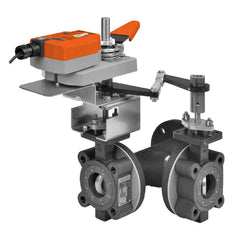 Belimo F750-150SHP+GMB24-MFT-X1 Butterfly Valve (BFV), 2", 3-way, ANSI Class150 | Valve Actuator, Non fail-safe, AC/DC 24V, 2-10V  | Blackhawk Supply