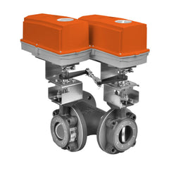 Belimo F765-150SHP+2*GMCX24-3-T-X1 N4H Butterfly Valve | 2.5" | 3 Way | 146 Cv | w/ Non-Spring | 24V | Floating | NEMA 4 | WITH HEATER OPTION  | Blackhawk Supply