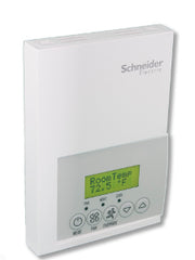 Schneider Electric SE7350F5045 Low-Voltage Fan Coil Room Controller: Stand Alone, RH sensor & control, Analog 0-10 Vdc, Commercial/Override  | Blackhawk Supply