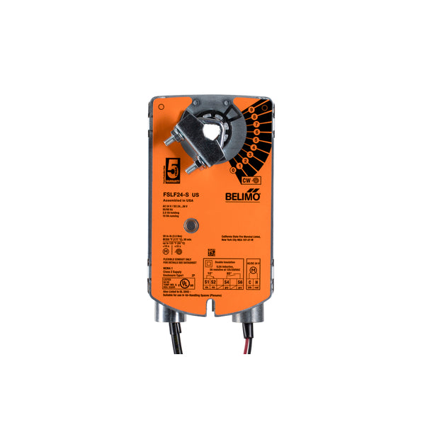 Belimo Fslf24-s Us Fire & Smoke Actuator | 30 In-lb | Spg Rtn | 24v ...