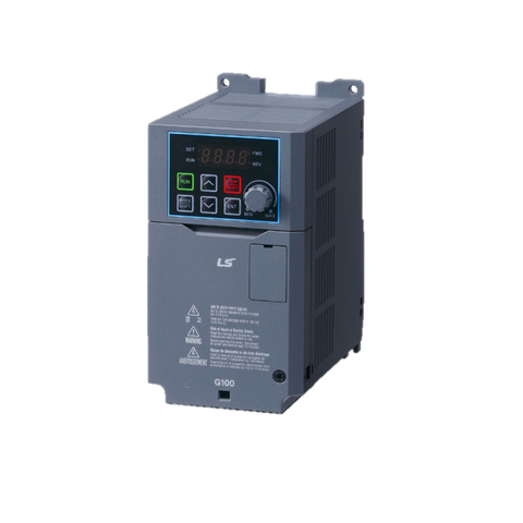 LS Electric LSLV0008G100-4EOFN Variable Frequency Drive, 1 HP (2.5A), THREE Phase, 380-480V, IP20 Housing, with LCD, Model G100 [6041002200]  | Blackhawk Supply