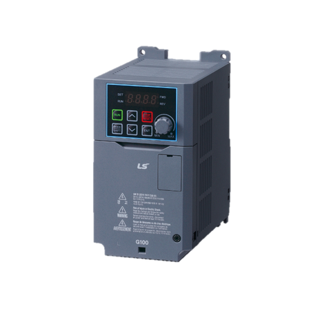 LS Electric LSLV0040G100-4EOFN Variable Frequency Drive, 5 HP (9A), THREE Phase, 380-480V, IP20 Housing, with LCD, Model G100 [6041002600]  | Blackhawk Supply