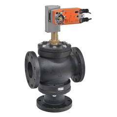 Belimo G7100DS+AFX24-MFT95-X1 Globe Valve | 4" | 3 Way | 154 Cv | w/ Spg Rtn | 24V | MFT  | Blackhawk Supply