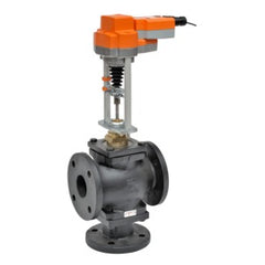 Belimo G7100D+AVKX120-3 Globe Valve | 4" | 3 Way | 154 Cv | w/ Electronic Fail-Safe | 120V | Floating Point  | Blackhawk Supply