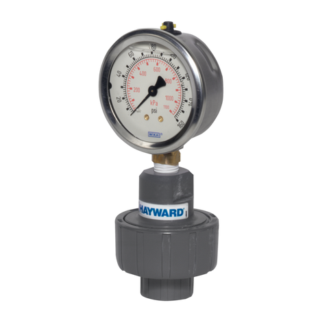 Hayward GG5025X50 1/4" X 1/2" PVDF Gauge Guard w/FPM diaphragm  | Blackhawk Supply