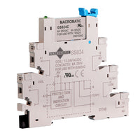 GSC024C | General Purpose Slim DIN-Rail Style Relay | 24V | 1P Pack of 10 | Macromatic