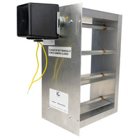 HD-1210-BM-PO | 12 x 10 Two-Position Zone Damper - Bottom Mount - Powered Open | iO HVAC Controls