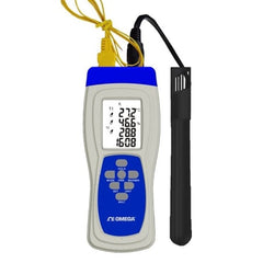 Omega HH414 HANDHELD TEMPERATURE/HUMIDITY METER WITH  | Blackhawk Supply