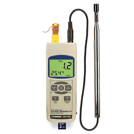 Omega HHF-SD1 DATA LOG W/SD HOT WIRE  | Blackhawk Supply