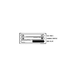 KMC HPO-1320 Accessory: Tstat Label Strip, Pack of 5  | Blackhawk Supply