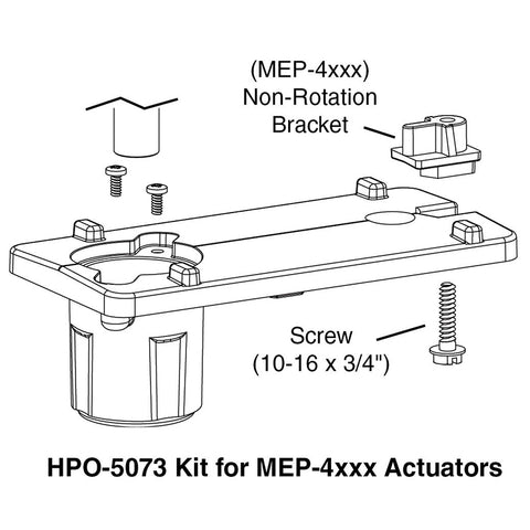 KMC HPO-5073 Accessory: Quick Mount Valve Linkage, MEP-4 to Valve  | Blackhawk Supply