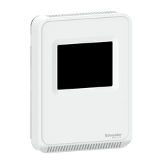 Schneider Electric SLPSTC2 SpaceLogic SLP Series Air Quality Sensor, CO2, Humidity, Temperature, Room, Color Touchscreen, Matte White Housing  | Blackhawk Supply