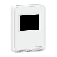 SLPSTCX | SpaceLogic SLP Series Air Quality Sensor, CO2, Temperature, Room, Color Touchscreen, Matte White Housing | Schneider Electric