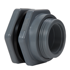 Hayward BFAS2005CFS 1/2" CPVC Bulkhead Fitting w/FPM gasket; socket x threaded end connections  | Blackhawk Supply